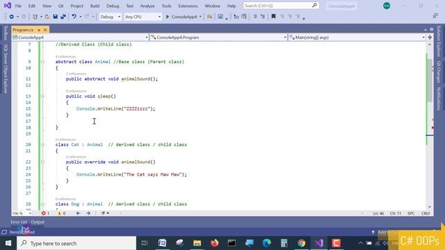 C# Tutorial - abstraction in C# with real time example - Best Free C# Online Course | Harisystems смотреть онлайн