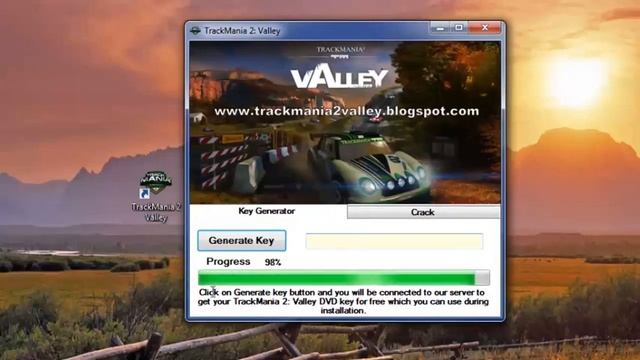 TrackMania 2: Valley Key Generator смотреть онлайн