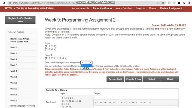 NPTEL: The Joy Of Computing Using Python Week 9 Programming Assignment Answers смотреть онлайн