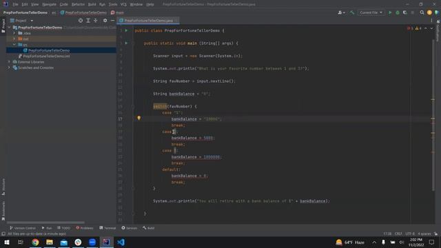 Fortune Teller Validating Input смотреть онлайн