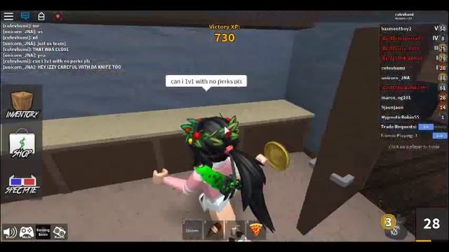 Playing With My Friends Izzy, Unicorn, And Pandora (ROBLOX Murder Mystery 2) смотреть онлайн