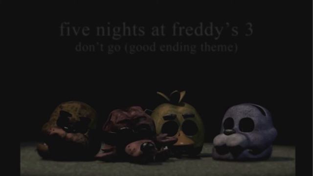 Five Nights at Freddy's 3 - Don't Go (Good Ending) Piano Cover смотреть онлайн