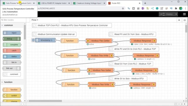 Node-RED Modbus RTU / TCP Communication смотреть онлайн
