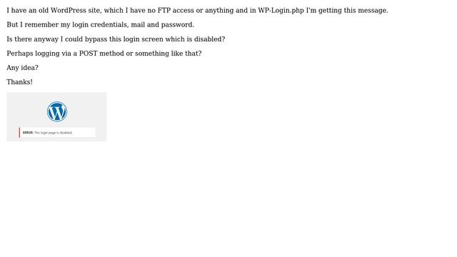 Wordpress: How to log into WordPress via GET/POST? смотреть онлайн