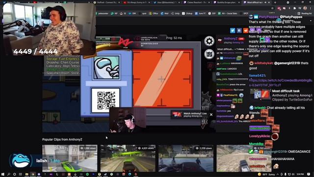 Blaustoise reacts to Tony trying to scan the Among Us QR code with his phone смотреть онлайн