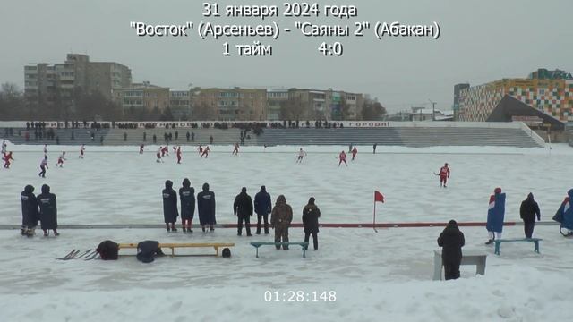 ХОККЕЙ С МЯЧОМ "ВОСТОК" Арсеньев "САЯНЫ-2" Абакан 31 января 2024 смотреть онлайн