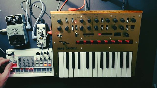 TechnoJam with Volca Sample + Korg Monologue + Unruh Phaser + Vintage Delay + FL Studio смотреть онлайн