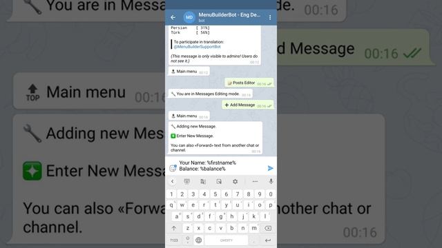 Menu Builder [EN] - 002 - Macros, their Types and Use - [Create Bot Telegram] смотреть онлайн