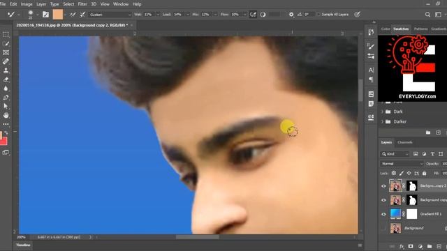 Basic and Quick Retouching method of Photoshop| Photoshop mix brush tool |Project 1 (part 2) смотреть онлайн