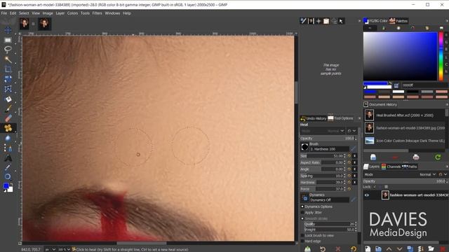 GIMP Heal Tool Tutorial (One of My Favorite Tools!) смотреть онлайн