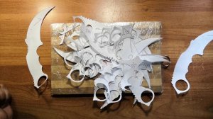 Как сделать керамбит из обычной бумаги своими руками.