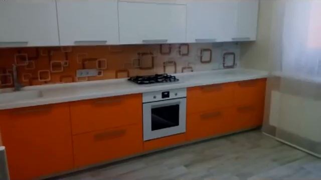 Как спрятать котел на современной кухне? Модная оранжевая кухня с котлом! смотреть онлайн