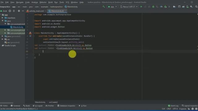 kotlin on click button listener | button basics for android studio смотреть онлайн