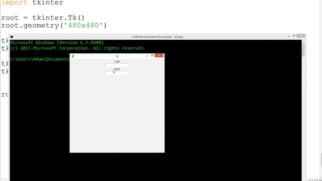 Rozmieszczanie elementów w ramce, Grid [Python] смотреть онлайн