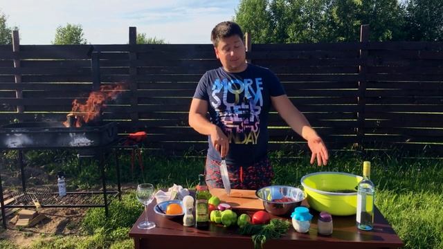 КАРЕЛЬСКАЯ ФОРЕЛЬ В АПЕЛЬСИНОВОМ МАРИНАДЕ НА МАНГАЛЕ смотреть онлайн