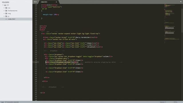 bootstrap 4 Dropdown menu arasına çizgi/ayraç ekleme смотреть онлайн