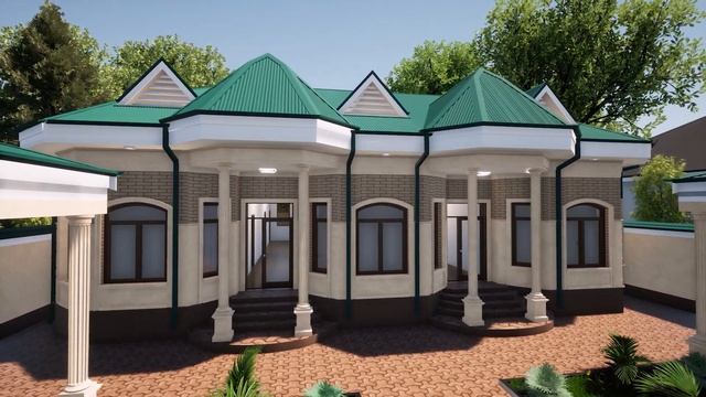 Zamonaviy Uylar 6 Sotx 20x 30  3D Virtual Loyiha Ko'rinishi