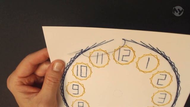 Изонить. Часы.