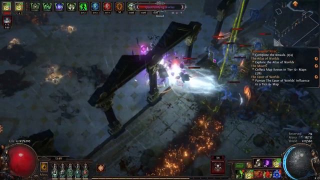 Path of exile Toxic Rain Pathfinder HC Sanctum 3.20 Showcase смотреть онлайн