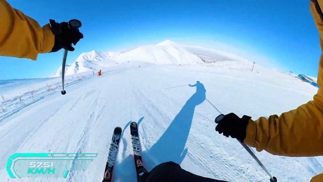 Erzurum Palandöken'de kayak üzerinde 95 km/saat смотреть онлайн