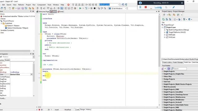 2 - Apprendre la programmation Delphi - première application - تعلم برمجة دلفي - كتابة اول تطبيق смотреть онлайн