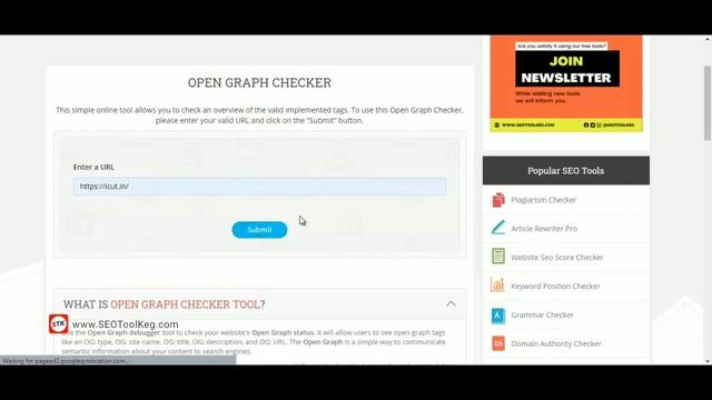How To Check Open Graph Meta Tags | SEO Tool Keg смотреть онлайн