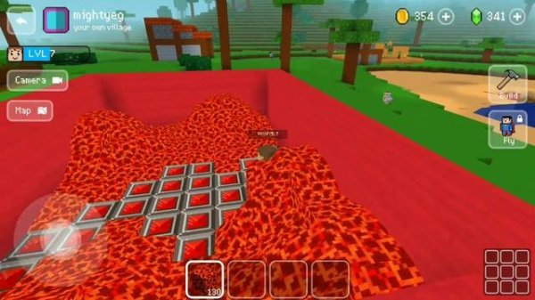 Building Lava pool in Block craft 3D | Block Craft 3D: Building Simulator game part 5