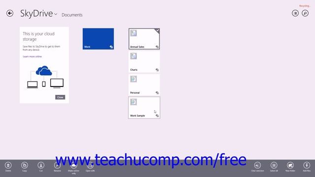 Windows 8.1 Tutorial Using the SkyDrive App Microsoft Training Lesson 6.3 смотреть онлайн