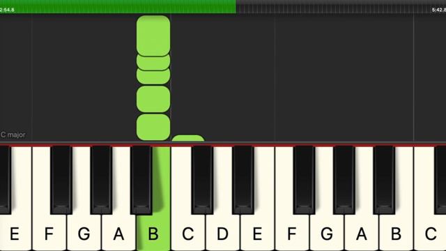 Imagine Dragons Believer easy piano tutorial (slow version) смотреть онлайн