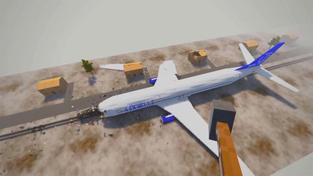Boeing 737 Crash On The Bridge - Realistic Airplane Crash ! Teardown смотреть онлайн