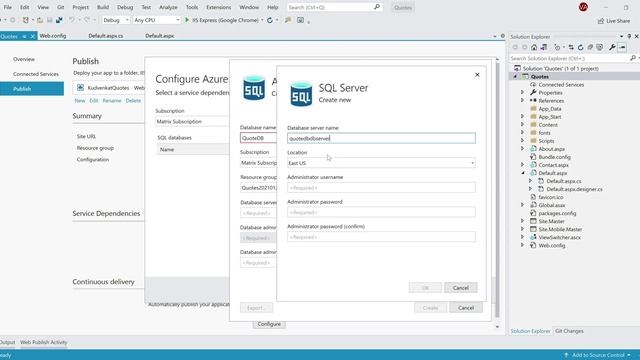 How to deploy web application with sql database to azure смотреть онлайн