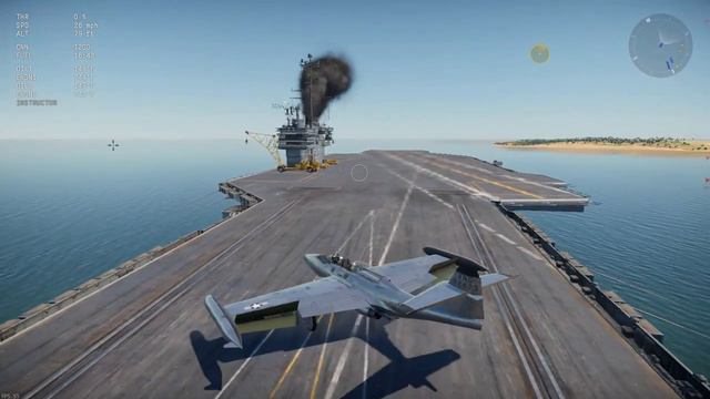 Landing a F-89B on U.S.S. Forrestal смотреть онлайн
