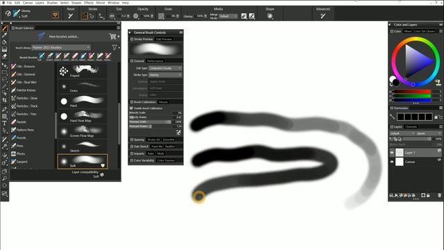 How to Calibrate Brushes - Corel Painter Tutorial смотреть онлайн