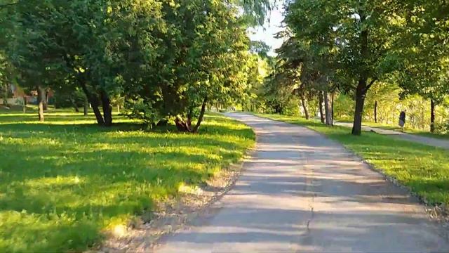 ВелоПрогулка по парку вдоль реки смотреть онлайн
