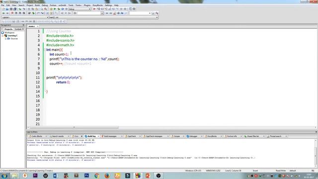 C Programming - Use of Counter (Hindi Tutorial) смотреть онлайн