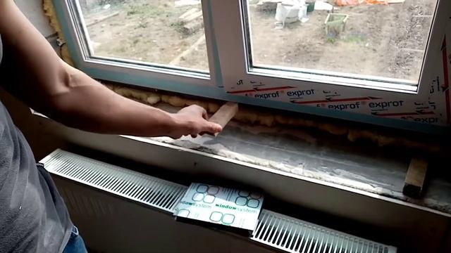КАК УСТАНОВИТЬ ПОДОКОННИК СВОИМИ РУКАМИ смотреть онлайн