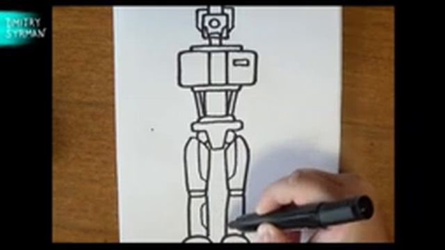Как нарисовать Робота, How to draw a Robot смотреть онлайн