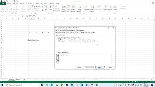 How to use Convert Text to Columns Wizard in Excel !!! смотреть онлайн