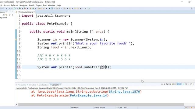 Substrings in Java смотреть онлайн