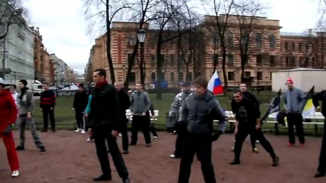 Русская пробежка. Санкт-Петербург. 27.11.2011. Разминка смотреть онлайн