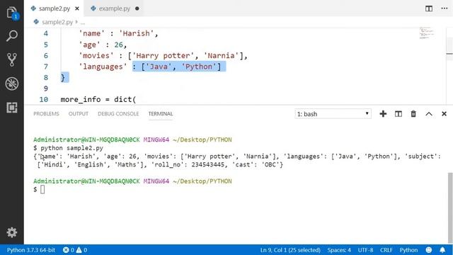 Update() Method In Dictionary смотреть онлайн