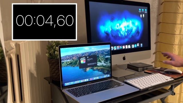 MacBook Air m1 (13) 2020 vs IMac (21) Intel core i5 2012... смотреть онлайн