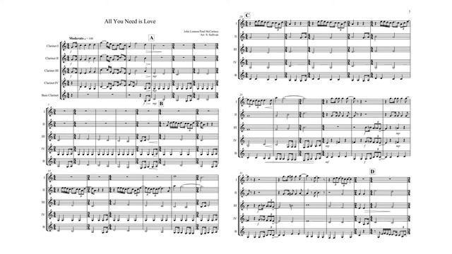 All You Need is Love - Clarinet Quintet смотреть онлайн