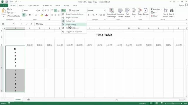 How to use Text Orientation in Excel смотреть онлайн