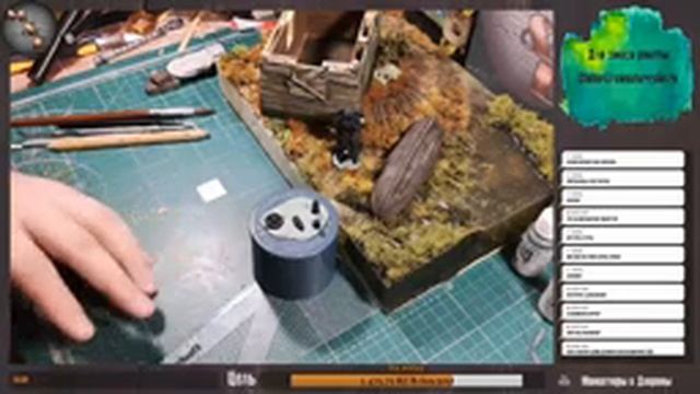 Часть 18.Диорама сталкер. Делаем мебель, создаем уют смотреть онлайн