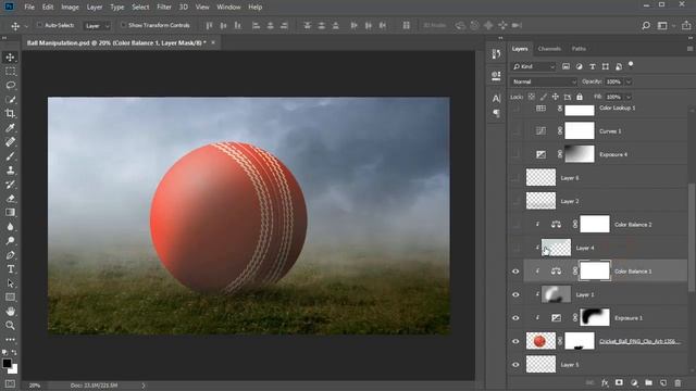 FREE Ball Manipulation Photoshop PSD смотреть онлайн