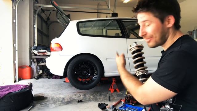 BC RACING COILOVERS INSTALL CIVIC EG смотреть онлайн