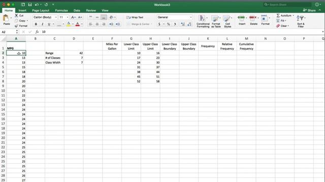Excel:  How To Create A Frequency Distribution