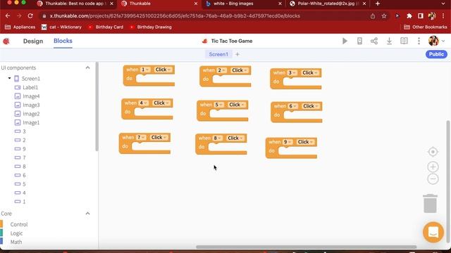 How to make a TIC TAC TOE game in thunkable | By Aarvi | Part 1 смотреть онлайн
