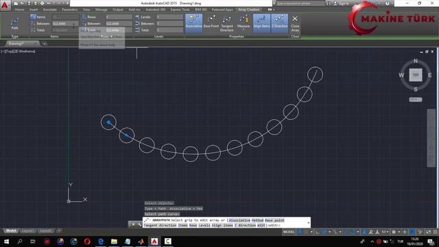 MT - AutoCAD Komut Eğitimleri : Array Komutları | Ders 19 смотреть онлайн